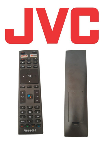 Control LED inteligente LCD Jvc 4K Rcm5 Cqb5432 Netflix Youtube