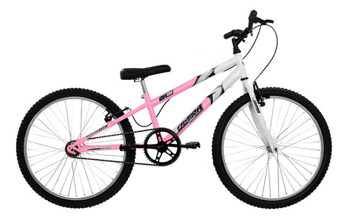 Bicicleta Aro 24 Ultra Bikes Bicolor Rebaixada Sem Marcha Cor Rosa Bebê