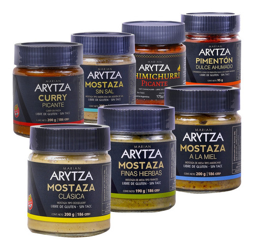 Pack De Productos Arytza - Curry, Chimi, Criolla, Mostaza