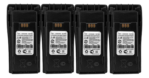 4 Baterias Rad Power P Radios Motorola Dep450 Ep450 Nntn4497
