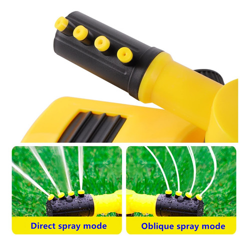 Aspersor De Jardín 3 Brazo Rotativo 360 Grados Riego Automát