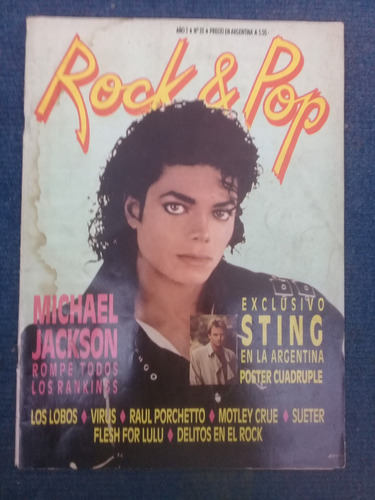 Lote 2 Revistas Rock & Pop Del 87.