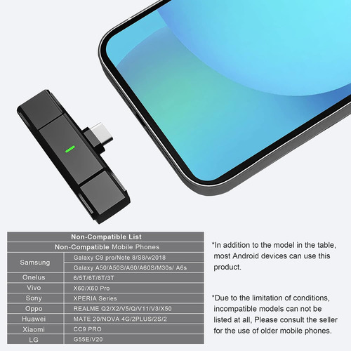 Microfono Lavalier Inalambrico Tecmad Para Android