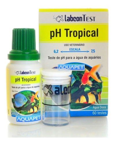 Alcon 15ml 60 Testes Labcon Teste Ph Tropical Para Aquários