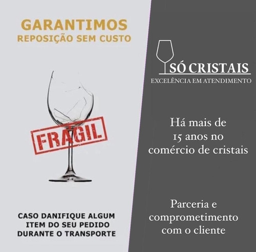 Jogo 4 Taças De Cristal Bohemia Titânio Para Martini 280ml