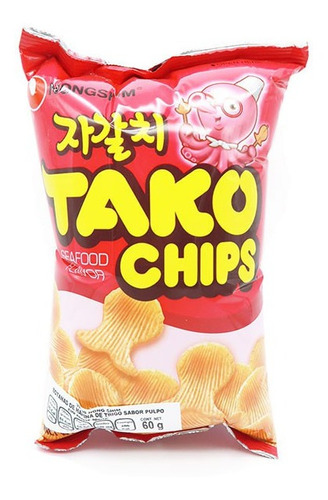 Tako Chips Papas Koreanas Sabor Pulpo Botana