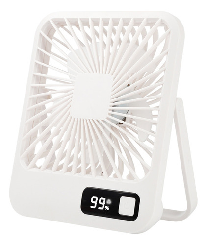 Ventilador De Escritorio Portátil Q3 Con Pantalla Digital Y
