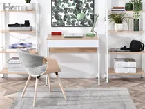 Comprar Escritorio Práctico Raiven Color Duna\u002Fblanco 1 Cajón