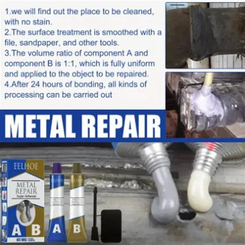 3super Cola Welding Metal Plástico Alumínio Aço Inoxidável S