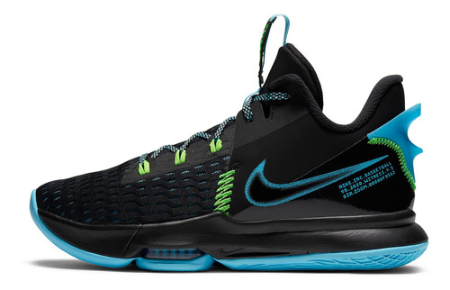 Zapatillas Nike Lebron Witness 5 Black Light Cq9381-004   