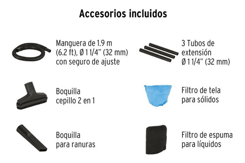Imagen 4 de 4 de Aspiradora De tacho Truper ASP-04 15L naranja 127V 60Hz