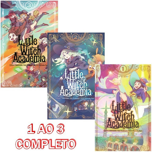 Little Witch Academia 1 Ao 3! Mangá Jbc! Novo E Lacrado!