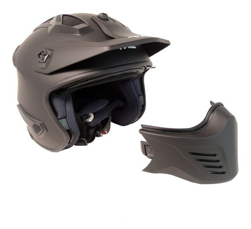 Casco Tech X-2 Cafe Racer Certificado Dot Modular Con Visera