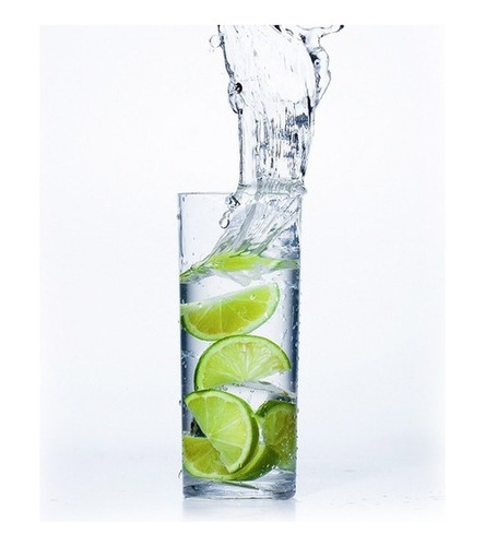Set X 24 Vasos Vidrio Trago Largo Jamaica 350 Ml Rigolleau Color Transparente