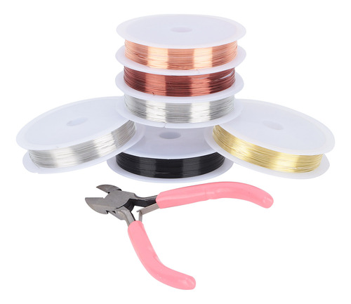 Jewelry Craft Wire 6 Pack Beading Set Brass Roll Mini