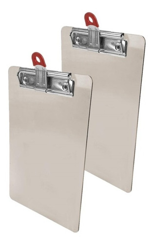 2 Pack Tabla De Apoyo Tamaño Esquela Broche I-clip Colores Color Humo