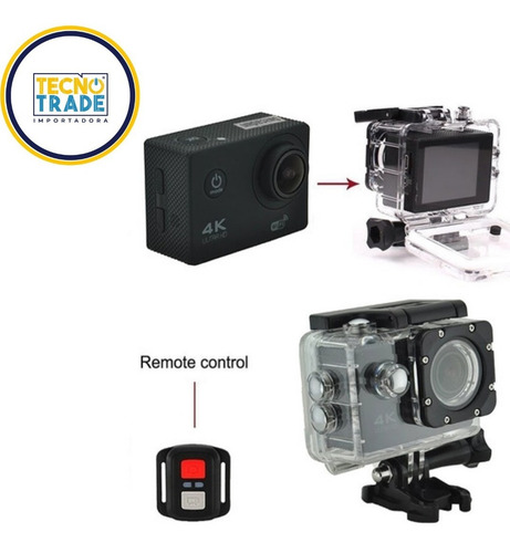 Imagen 2 de 3 de Camara Tipo Go Pro Deportiva Full Hd 1080p Sumergible 30 Mt