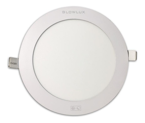 Imagen 2 de 10 de Panel Led Embutir 6w Redondo Luz Fría - Glowlux