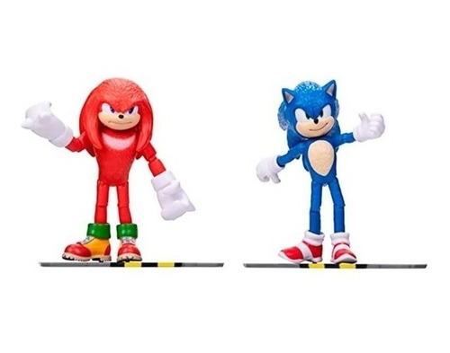 Figura De Sonic Y Knuckles De Sonic 2 La Pelicula