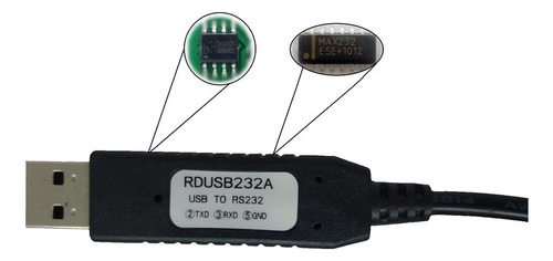 Convertidor De Adaptador Rs232 Db9 Cable Serie Para Pantalla