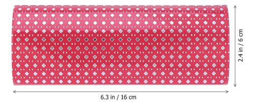 Funda Para Gafas Con Diseño De Rombos Rojos Y Azules, 2 Unid