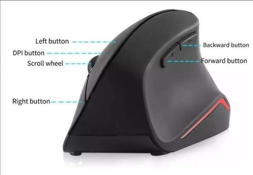 Mouse Inalámbrico Usb Vertical Ergonómico *itech Shop