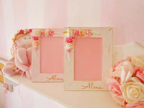 Set 12 Portaretratos Artesanales Shabby Chic 10x15 -5% Dto