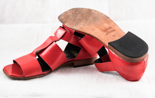 Mishka Zapatos Mujer Curo Rojo Talle35 Muy Buen Estado Rojo 35 (Usado)