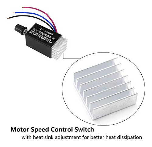Controlador De Velocidad De Motor De Cc Universal De 12...