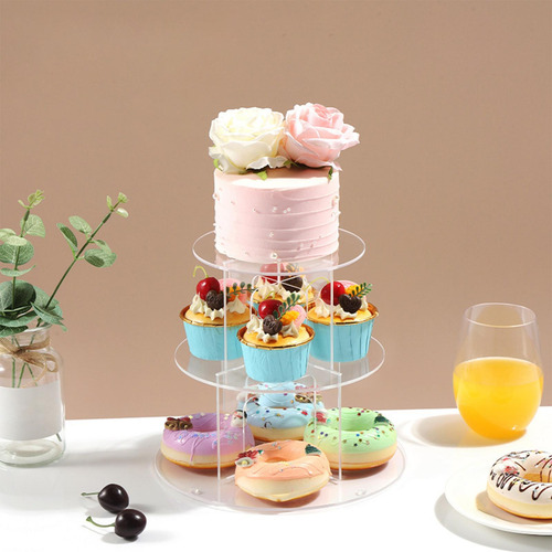 Soporte De Acrílico Para Cupcakes, Torre De 4 Niveles