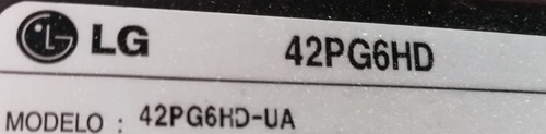 Boton De Encendido Y Sensor LG 42pg6hd Ebt4406 (Usado)