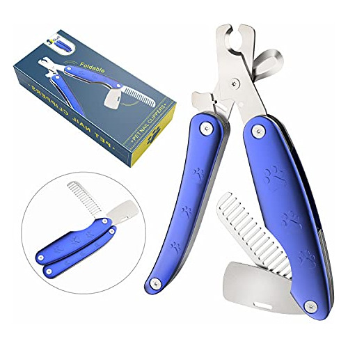 3 In 1 Premium Multifunctional Dog Nail Clippers With R...