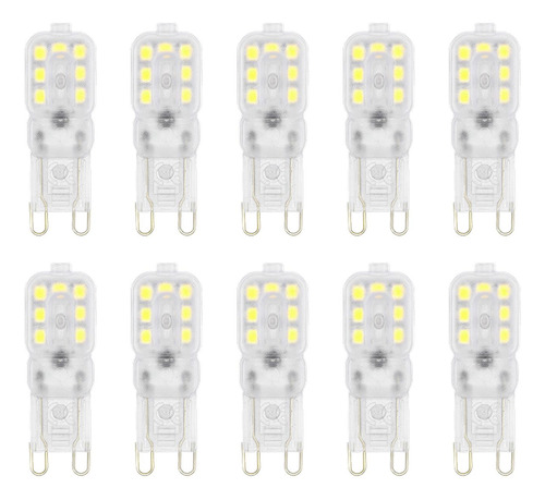 10 Piezas Bombilla De Maíz G9 Bombilla Led G9 Cálido Led