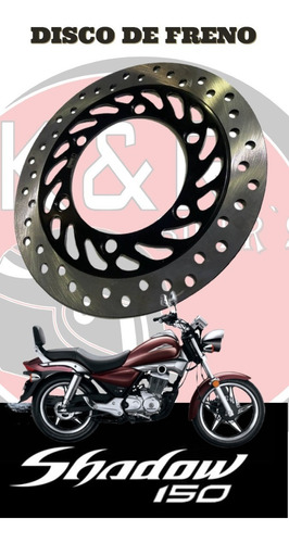 Disco De Freno Delantero  Moto Honda Shadow 150cc