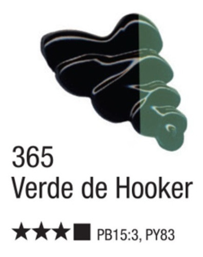 Tinta Óleo Oil Colors Classic Cores Escuras 20ml Acrilex Cor Verde De Hooker