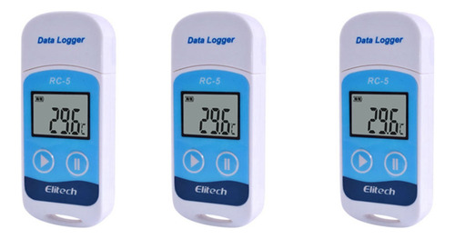 Temperatura 3x Elitech Rc-5 Digital Usb De Alta Precisión