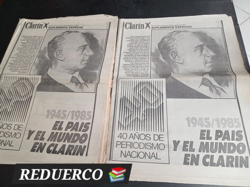 Suplemento Especial Clarín 40 Años Periodismo Nac. 1 Y 2 E