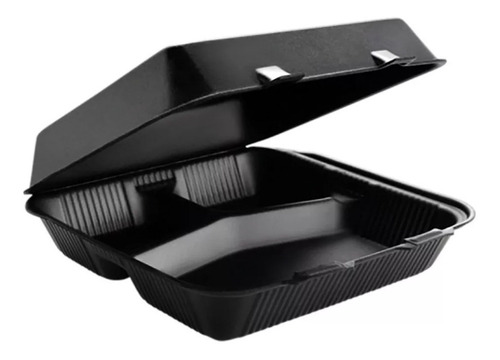 Contenedor Térmico 7x7 División Negro Reyma 1/2 Caja (100 Pz