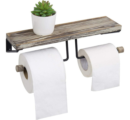 Mygift Portarrollos De Papel Higiénico De Baño De Madera Ant