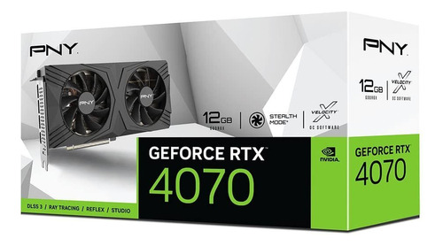 Pny Geforce Rtx 4070 12gb Verto Dual Fan Graphics Card S