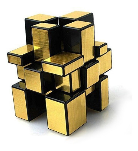 Cubo Rubik 3d Rompecabezas Mágico Cubo Rubik Mirror Dorado