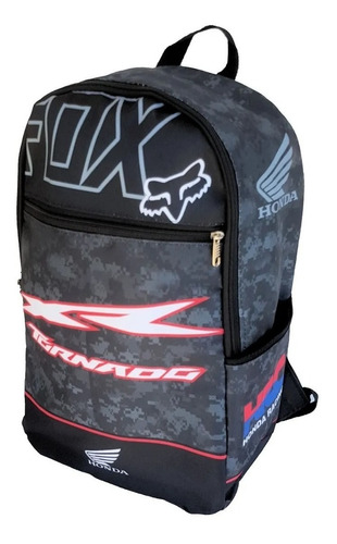 Mochila Para Casco De Moto Honda Tornado 20 Litros Camuflada