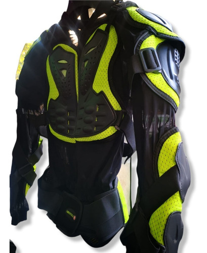 Peto Seguridad Integral Motociclista Immortale Negro/ Hivis