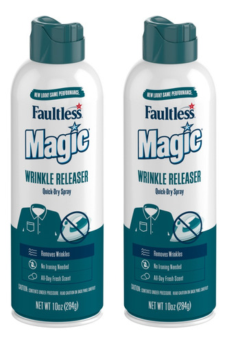 Almidón En Aerosol Faultless Magic Wrinkle Releaser 10oz 2pz