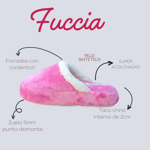 Pantufla Mujer, Acolchadas, Calentitas,forradas En Corderito