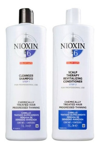 Imagem 1 de 1 de Nioxin Sistema 6 Kit Shampoo 1000ml + Condicionado 1000ml
