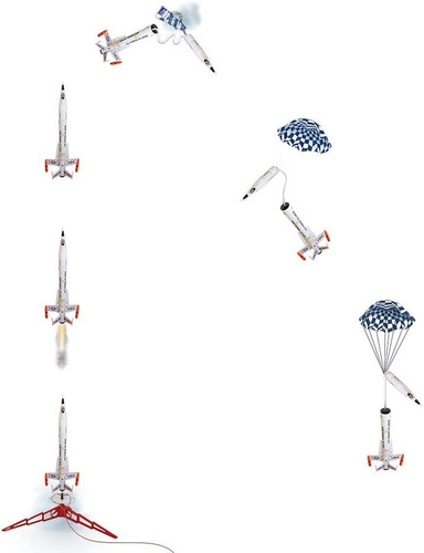 Estes Kit De Cohete Modelo Volador Interceptor 1250