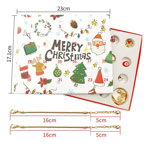 Calendario De Adviento Para Niñas, Pulseras, Calendario