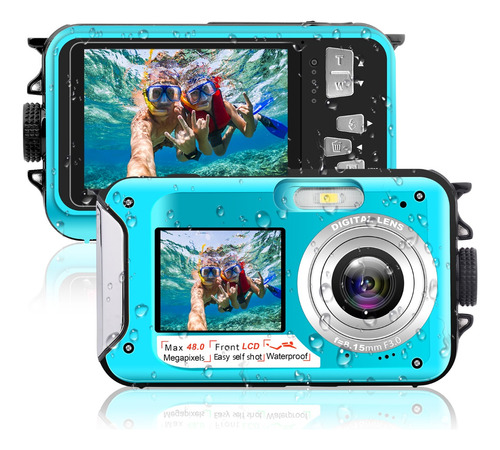 Cámara Digital Impermeable Submarina Full 2.7k 48mp