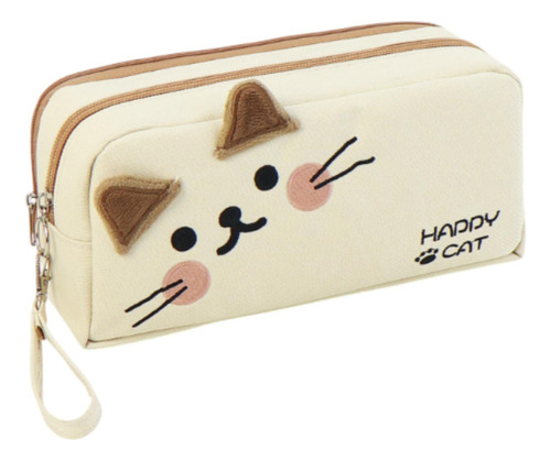 Kitty Pattern Case De Lápiz Lápiz Multipropósito